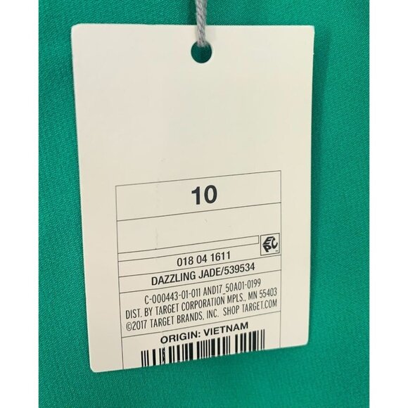 A New Day Pants Size 10 R Dazzling Jade Mid Rise Slim Ankle Stretch Women New - Picture 8 of 10